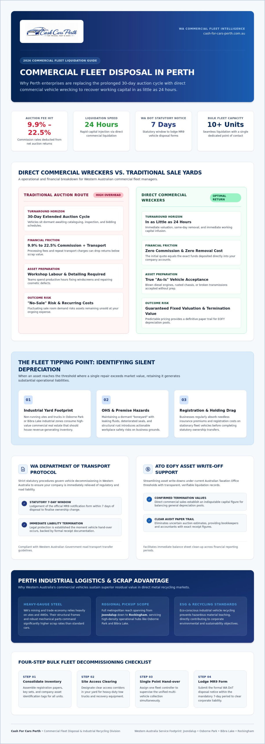 Commercial Vehicle Wreckers Perth: The 2026 Fleet Liquidation Guide