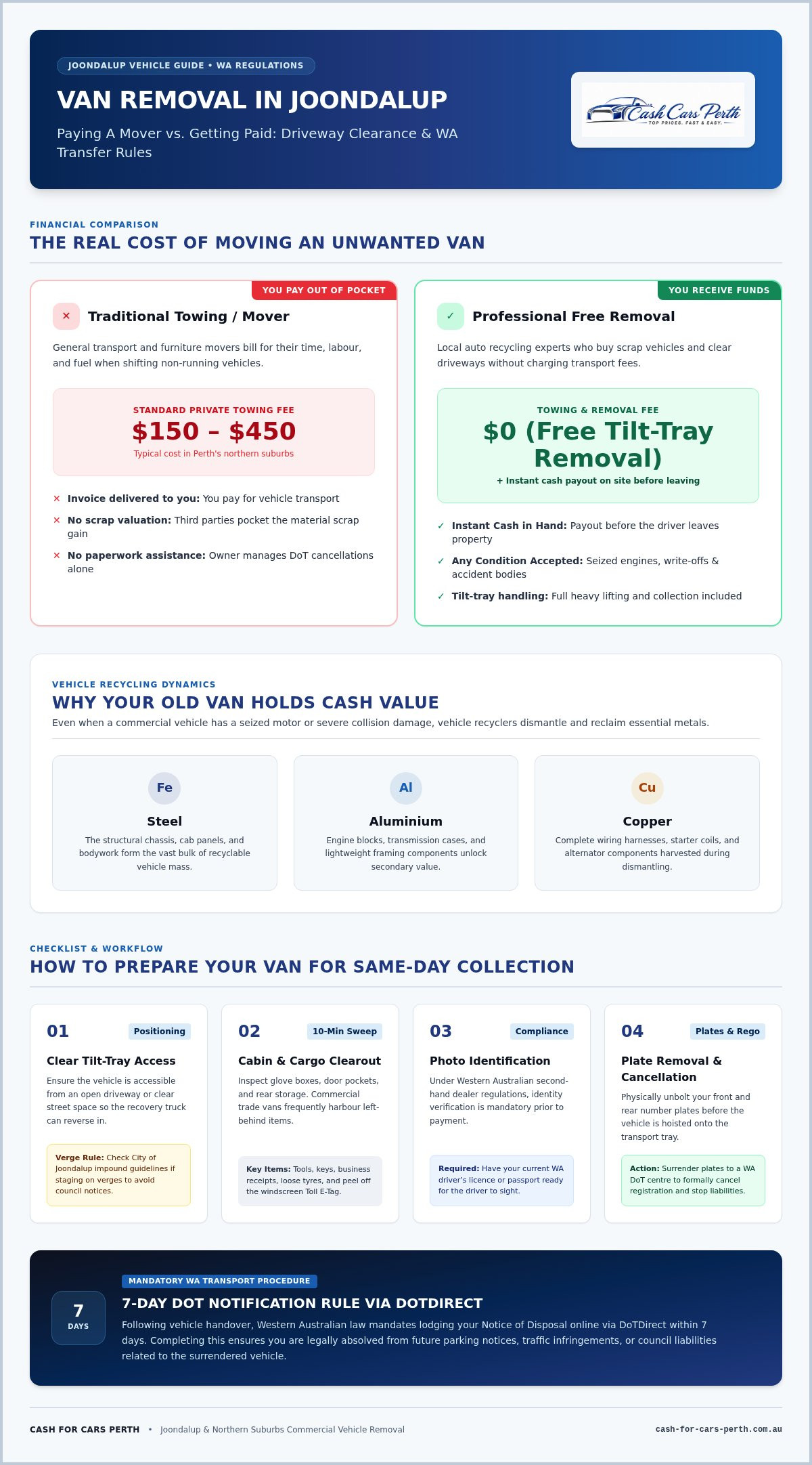 Free Van Removal Joondalup: Instant Cash for Your Old Van